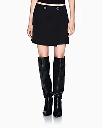Mini skirt with buttons