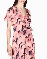 Midi dress flowing fabric