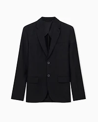 Armani Exchange - Single-breasted two-button jacket, Man, Black, Size: