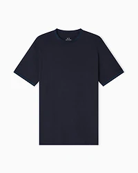 Regular fit T-shirt with contrasting piping