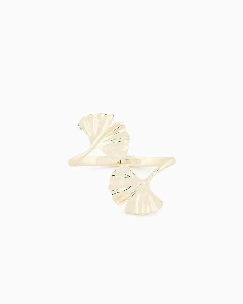 Emporio Armani -  Gold-Tone Brass Cuff Bracelet, Woman, Multicoloured, Size: TU