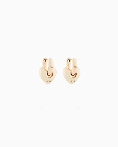 Emporio Armani -  Gold-Tone Brass Hoop Earrings, Woman, Multicoloured, Size: TU