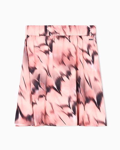 Abstract print miniskirt