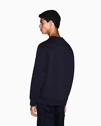 Crewneck sweatshirt with embroidered logo