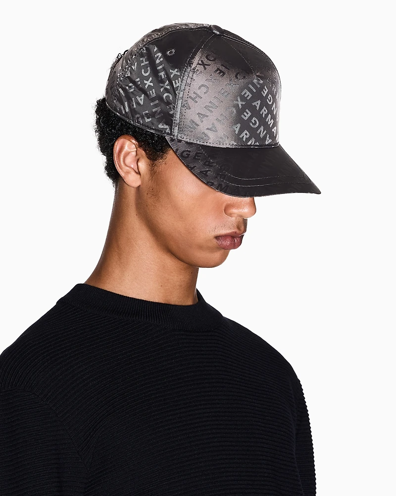 Hat with allover logo