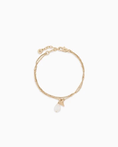 Emporio Armani -  Gold-Tone Brass Pendant Bracelet, Woman, Multicoloured, Size: TU