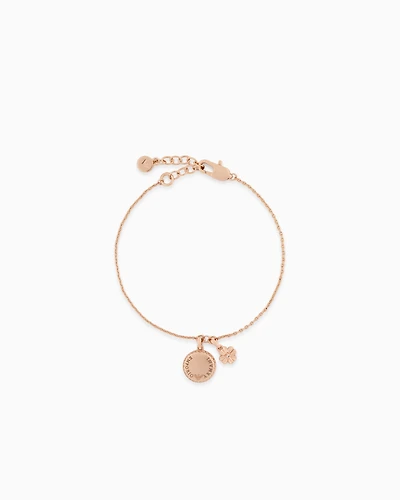 Emporio Armani -  Rose Gold-Tone Brass Pendant Bracelet, Woman, Multicoloured, Size: TU