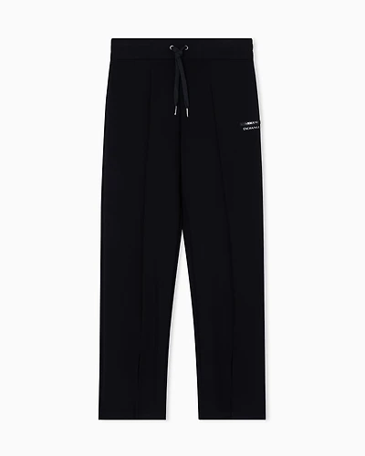 Jogger pants with slit at the bottom