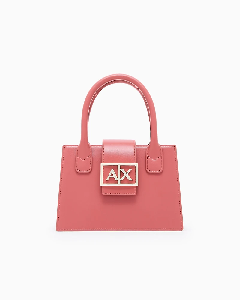 Armani Exchange - ASV Small Trapeze Handbag, Woman, Pink, Size: TU