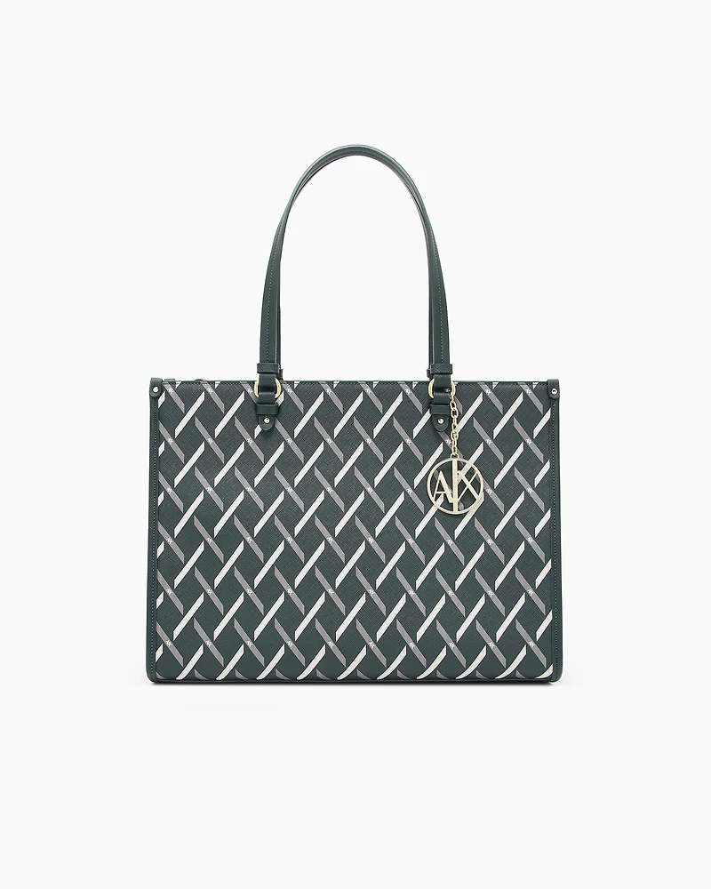 Shopping bag with allover pattern