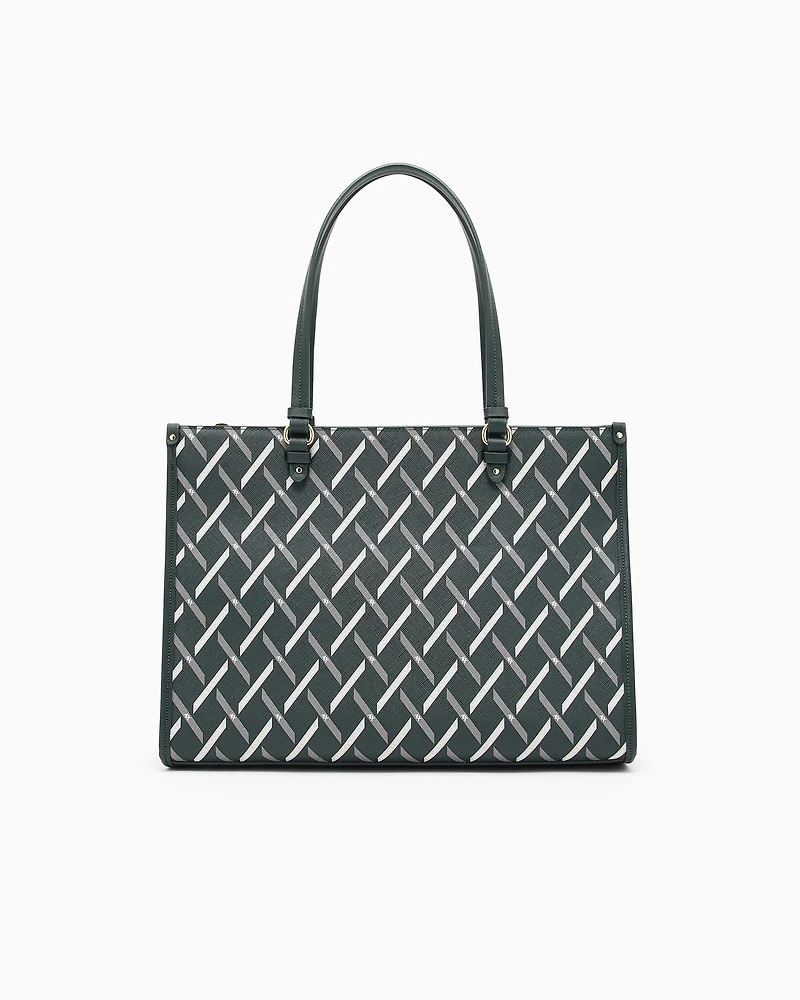 Shopping bag with allover pattern