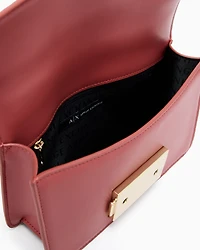 Armani Exchange - Shoulder bag with metal logo, Woman, Pink, Size: TU