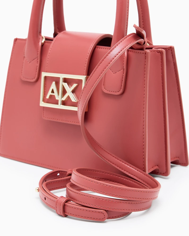 Armani Exchange - ASV Small Trapeze Handbag, Woman, Pink, Size: TU