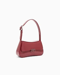 Emporio Armani - Patent-effect shoulder bag, Woman, Red, Size: TU