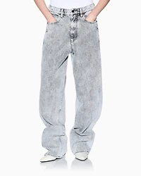 Armani Exchange - Stonewashed denim jeans., Woman, Grey, Size: