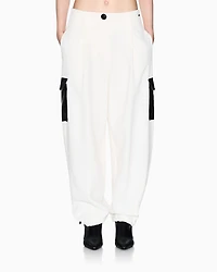 Contrast Patch Cargo Pants