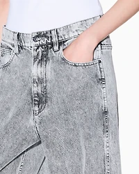 Armani Exchange - Stonewashed denim jeans., Woman, Grey, Size: