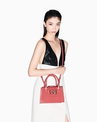 Armani Exchange - ASV Small Trapeze Handbag, Woman, Pink, Size: TU