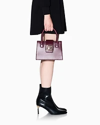 Armani Exchange - ASV Small Trapeze Handbag, Woman, Burgundy, Size: TU