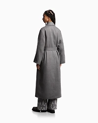 Emporio Armani - Coat water-repellent fabric with a chevron motif, Woman, Grey, Size: