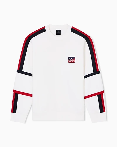 Sweatshirt with contrasting bands