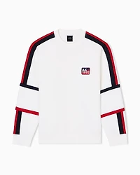 Sweatshirt with contrasting bands
