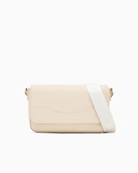 Armani Exchange - Allover logo shoulder bag, Woman, Beige, Size: TU