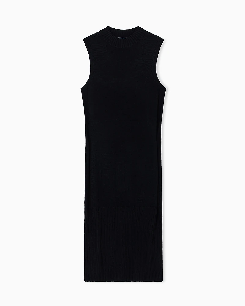 Armani Exchange - Midi Dresses, Woman, Black, Size: