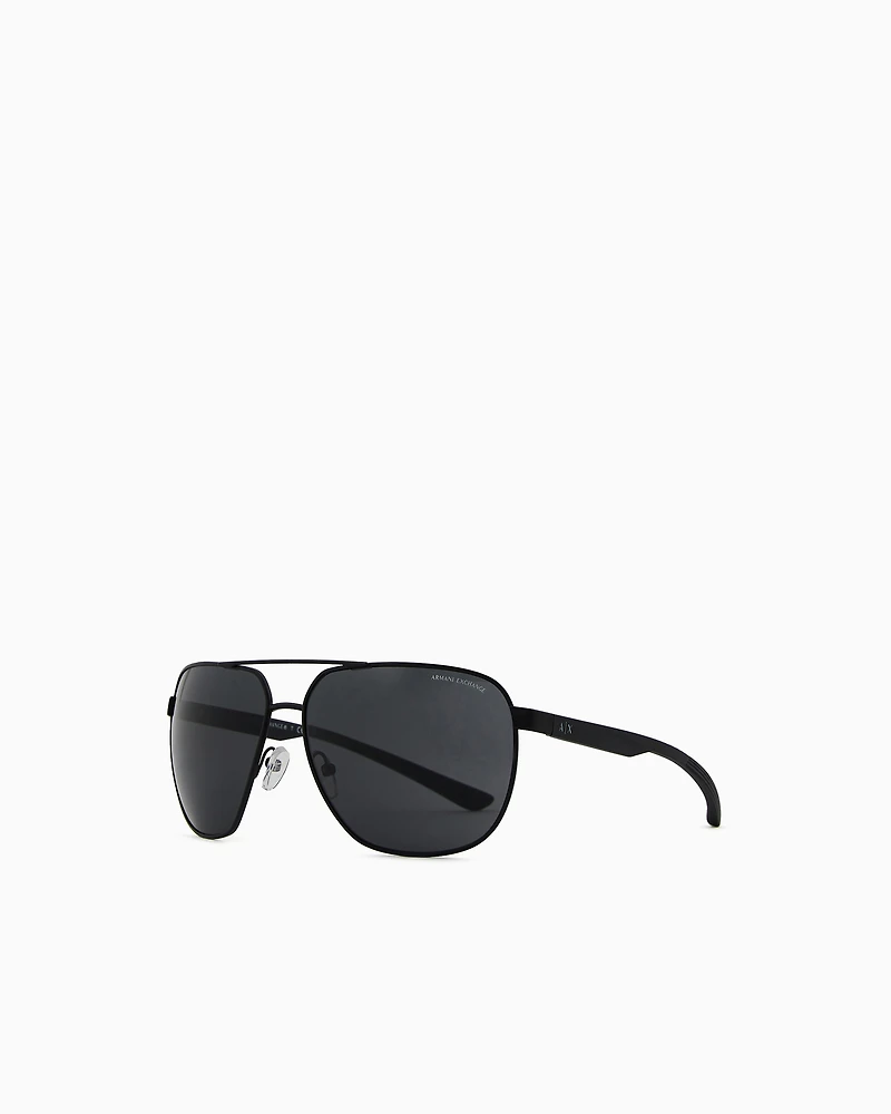Armani Exchange - Sunglasses, Man, Black, Size: 63L