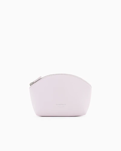 Emporio Armani - MyEA deer-print washbag, Woman, Pink, Size: TU