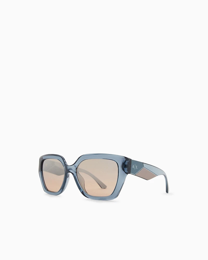 Armani Exchange - Sunglasses, Woman, Grey, Size: 54L