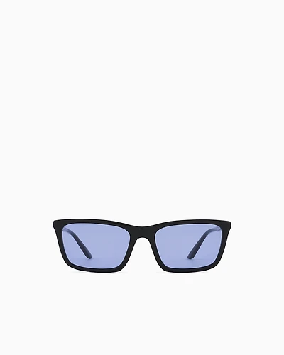 Emporio Armani - Women’s rectangular sunglasses, Woman, Black, Size: 55L