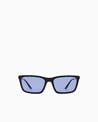Emporio Armani - Women’s rectangular sunglasses, Woman, Black, Size: 55L