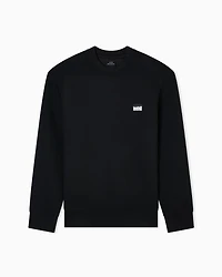 Armani Exchange - Crewneck sweatshirt with patch, Man, Black, Size: