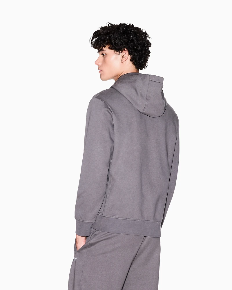 Armani Exchange - Basic zip-up hoodie, Man, Grey, Size: