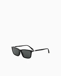Emporio Armani - Women’s rectangular sunglasses, Woman, Black, Size: 55L