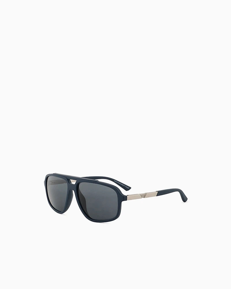 Emporio Armani - Men’s aviator sunglasses, Man, Blue, Size: 59L