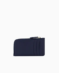 Emporio Armani - MyEA deer-print card holder with wrap-around zip, Woman, Blue, Size: TU
