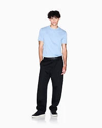 Armani Exchange - Regular fit T-shirt with logo, Man, Light Blue, Size: