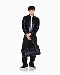 Armani Exchange - Shiny fabric bomber jacket, Man, Black, Size:
