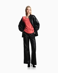 Emporio Armani - Jersey jumper with twist, Woman, Red, Size: