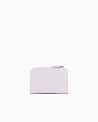 Emporio Armani - Deer-print MyEA wallet with coin purse, Woman, Pink, Size: TU