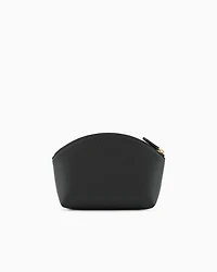 Emporio Armani - MyEA deer-print washbag, Woman, Black, Size: TU