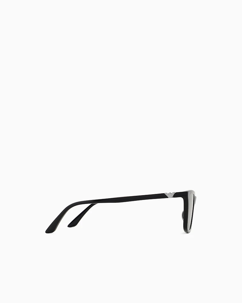 Emporio Armani - Women’s rectangular sunglasses, Woman, Black, Size: 55L