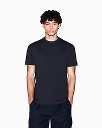 Regular fit T-shirt with contrasting piping