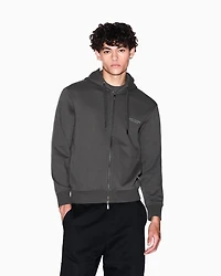Armani Exchange - Basic zip-up hoodie, Man, Green, Size: