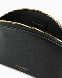 Emporio Armani - MyEA deer-print washbag, Woman, Black, Size: TU
