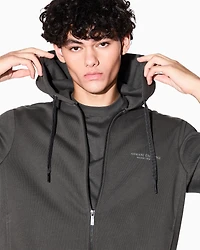 Armani Exchange - Basic zip-up hoodie, Man, Green, Size: