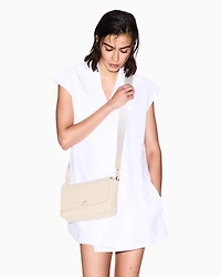 Armani Exchange - Allover logo shoulder bag, Woman, Beige, Size: TU