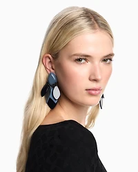 Emporio Armani - Earrings with Jeu de Cartes pendants, Woman, Blue, Size: TU